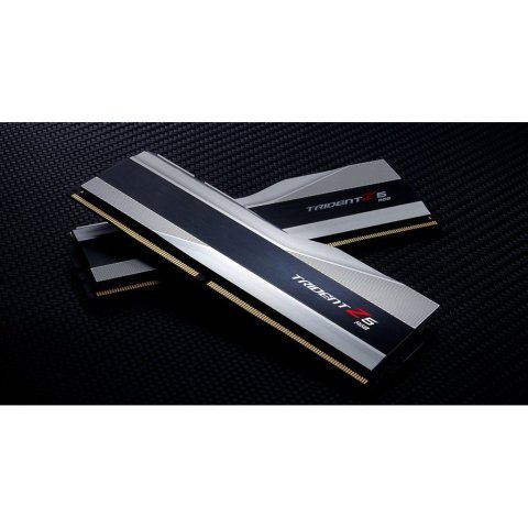 Модуль памяти для компьютера DDR5 32GB (2x16GB) 7200 MHz Trident Z5 RGB Silver G.Skill (F5-7200J3445G16GX2-TZ5RS) - Нулевой остаток (Feed)  - Нулевой остаток (Feed)