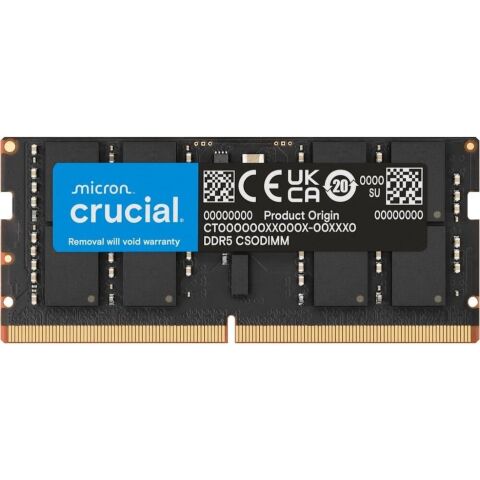 Модуль памяти для ноутбука SoDIMM DDR5 24GB 6400 MHz Micron (CT24G64C52CS5) - Модули памяти к ноутбукам  - Модули памяти к ноутбукам 