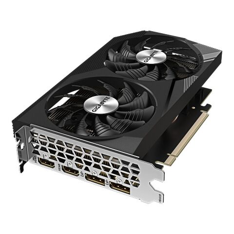 Видеокарта GIGABYTE GeForce RTX3050 8Gb WINDFORCE OC V2 (GV-N3050WF2OCV2-8GD) - Видеокарты  - Видеокарты 