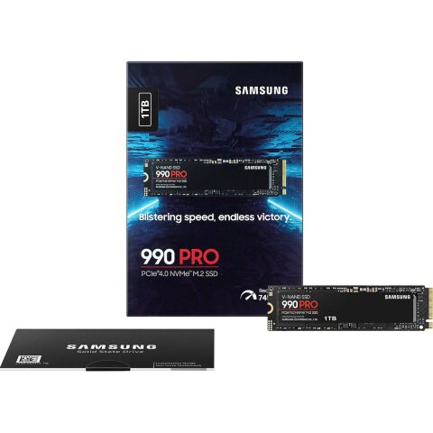 Накопитель SSD M.2 2280 1TB 990 PRO Samsung (MZ-V9P1T0BW) - Внутренние SSD  - Внутренние SSD 