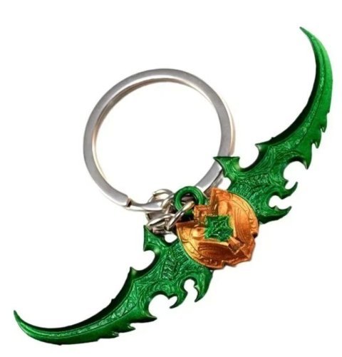 Брелок World of Warcraft Warglaive Of Azzinoth Боевые глефы Аззинота 7 см. -   -  