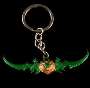 Брелок World of Warcraft Warglaive Of Azzinoth Боевые глефы Аззинота 7 см.