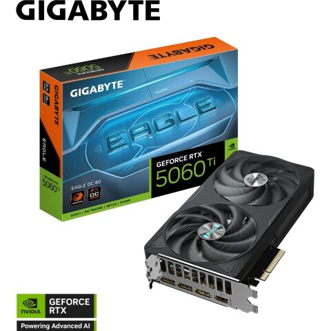 Видеокарта GIGABYTE GeForce RTX5060Ti 8Gb EAGLE OC (GV-N506TEAGLE OC-8GD) - Нулевой остаток (Feed)  - Нулевой остаток (Feed) 