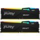 Модуль памяти для компьютера DDR5 16GB (2x8GB) 5600 MHz Beast RGB Kingston Fury (ex.HyperX) (KF556C40BBAK2-16) - Нулевой остаток (Feed)  - Нулевой остаток (Feed)