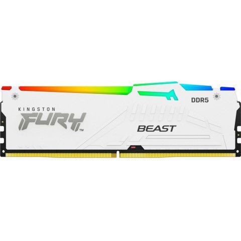 Модуль памяти для компьютера DDR5 16GB 5600 MHz Beast White RGB Kingston Fury (ex.HyperX) (KF556C36BWEA-16) - Нулевой остаток (Feed)  - Нулевой остаток (Feed) 