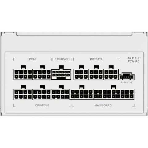 Блок питания Gamemax 750W (RGB 750 PRO WH (ATX3.0/3.1 PCI) - Нулевой остаток (Feed)  - Нулевой остаток (Feed) 