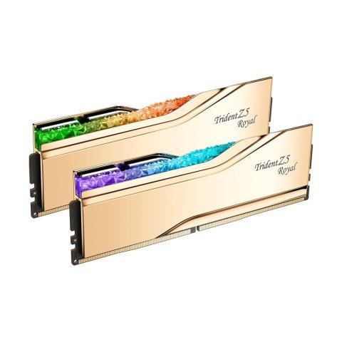 Модуль памяти для компьютера DDR5 32GB (2x16GB) 6000 MHz Trident Z5 Royal Gold G.Skill (F5-6000J2836G16GX2-TR5G) - Нулевой остаток (Feed)  - Нулевой остаток (Feed) 