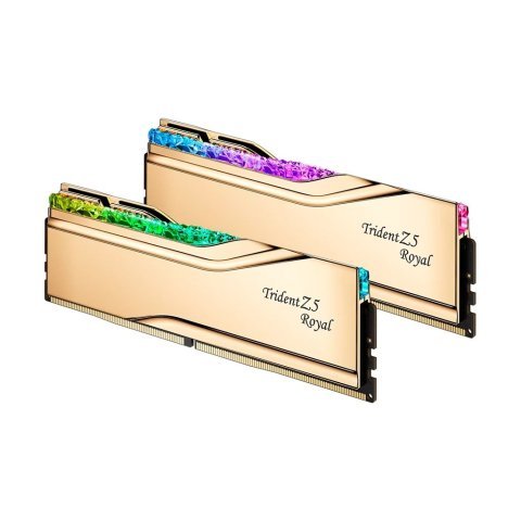 Модуль памяти для компьютера DDR5 32GB (2x16GB) 6000 MHz Trident Z5 Royal Gold G.Skill (F5-6000J2836G16GX2-TR5G) - Нулевой остаток (Feed)  - Нулевой остаток (Feed) 