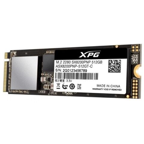 Накопитель SSD M.2 2280 512GB ADATA (ASX8200PNP-512GT-C) - Внутренние SSD  - Внутренние SSD 
