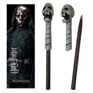 Ручка паличка Harry Potter Death Eater Skull Wand Pen and Bookmark + Закладка