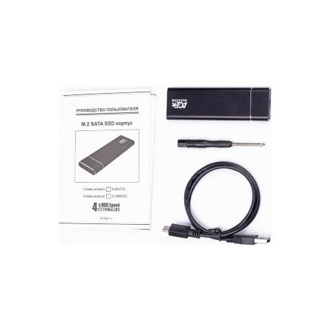 Карман внешний AgeStar M2 NGFF black (3UBNF5C (Black)) - Аксессуары к HDD  - Аксессуары к HDD 