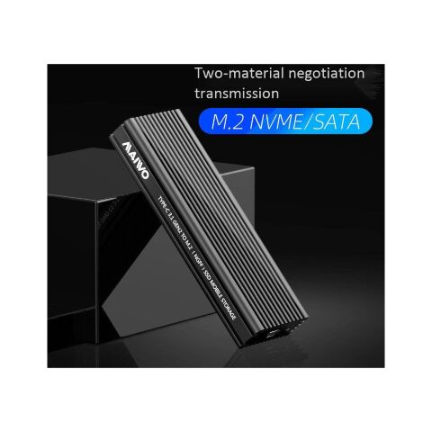 Карман внешний Maiwo M.2 SSD NVMe/SATA combo USB3.1 GEN2 Type-C al. (K1687P2) - Аксессуары к HDD  - Аксессуары к HDD 