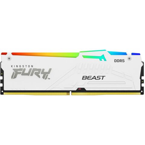 Модуль памяти для компьютера DDR5 32GB 6000 MHz Beast AM5 RGB White Kingston Fury (ex.HyperX) (KF560C36BWEA-32) - Модули памяти для компьютера  - Модули памяти для компьютера 