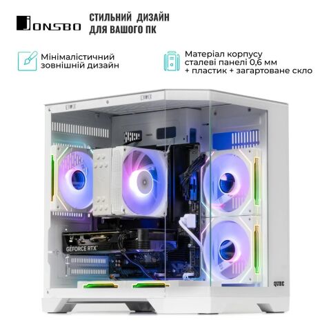Корпус для ПК Qube CRYSTAL_GWNU3 - Корпуса  - Корпуса 