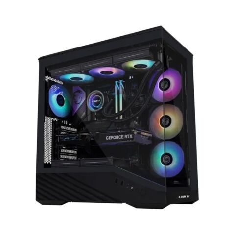 Корпус для ПК Lian Li V100R case with pre-installed four 120mm RGB PWM fan, Black (G99.V100RX.01) - Корпуса  - Корпуса 