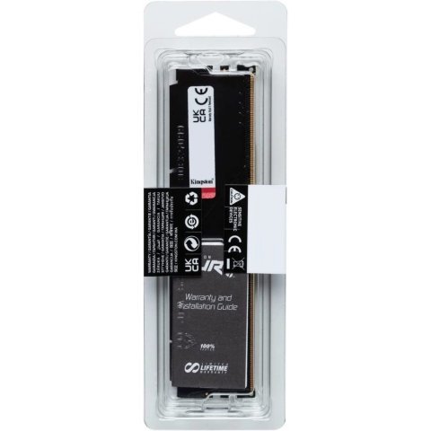 Модуль памяти для компьютера DDR5 32GB 5200 MHz Beast Black Kingston Fury (ex.HyperX) (KF552C36BBE-32) - Нулевой остаток (Feed)  - Нулевой остаток (Feed)