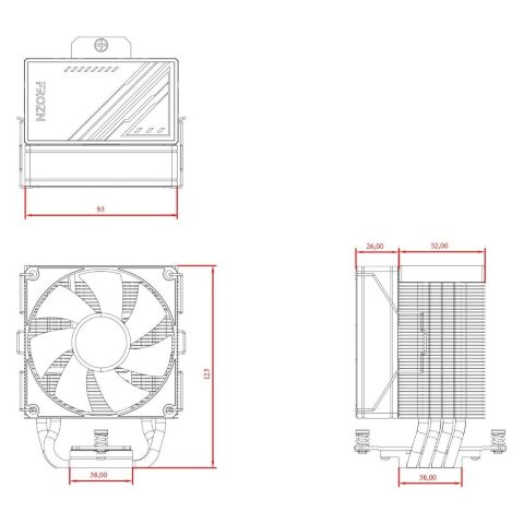 Кулер для процессора ID-Cooling FROZN A400 ARGB - Нулевой остаток (Feed)  - Нулевой остаток (Feed) 