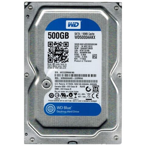 Жесткий диск 3.5" 500Gb WD (WD5000AAKX) - Жесткие диски (HDD) - Жесткие диски (HDD)