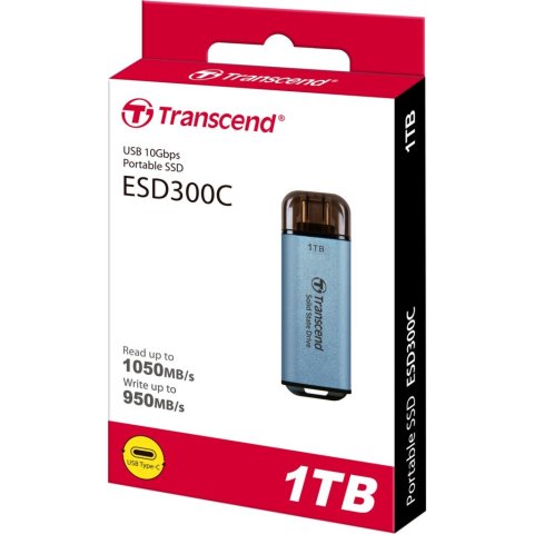 Накопитель SSD USB Type-C 1TB ESD300 Transcend (TS1TESD300C) - Нулевой остаток (Feed)  - Нулевой остаток (Feed)