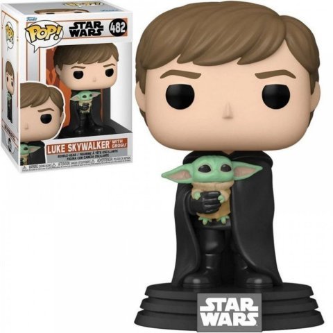 Фигурка Funko Star Wars Mandalorian Luke Skywalker with Grogu Фанко Мандалорец Люк Грогу 482 -   -