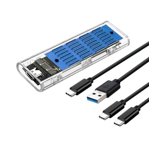 Карман внешний Dynamode M.2 SSD NVMe/SATA combo ч-з USB3.2 GEN2 Type-C (DM-CAD-SSD09) - Аксессуары к HDD  - Аксессуары к HDD 