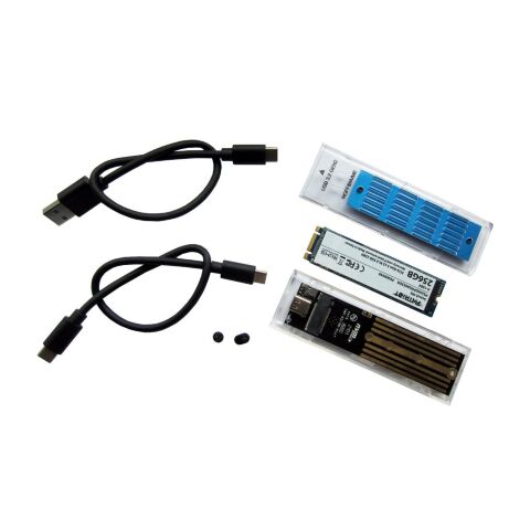 Карман внешний Dynamode M.2 SSD NVMe/SATA combo ч-з USB3.2 GEN2 Type-C (DM-CAD-SSD09) - Аксессуары к HDD  - Аксессуары к HDD 