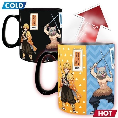 Чашка хамелеон Demon Slayer Mug Tanjiro Nezuko Zenitsu Inosuke Anime кружка 460 мл -   -  