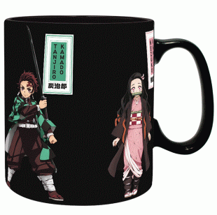 Чашка хамелеон Demon Slayer Mug Tanjiro Nezuko Zenitsu Inosuke Anime кружка 460 мл