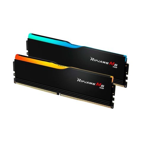 Модуль памяти для компьютера DDR5 64GB (2x32GB) 6000 MHz Ripjaws M5 RGB Matte Black G.Skill (F5-6000J3040G32GX2-RM5RK) - Нулевой остаток (Feed)  - Нулевой остаток (Feed) 