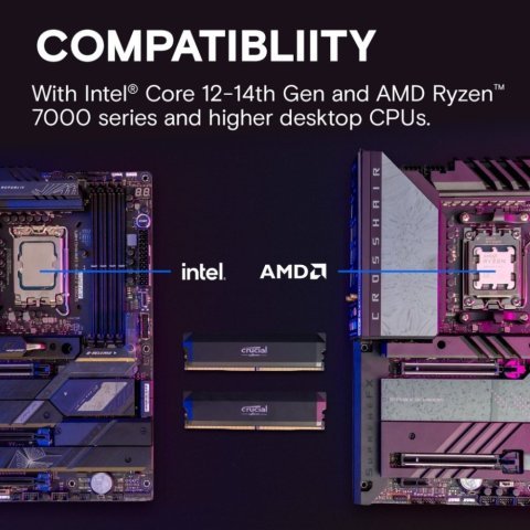 Модуль памяти для компьютера DDR5 32GB (2x16GB) 6000 MHz Pro Overclocking Micron (CP2K16G60C36U5B) - Нулевой остаток (Feed)  - Нулевой остаток (Feed)