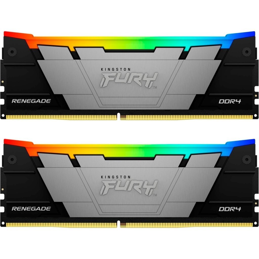 Модуль памяти для компьютера DDR4 64GB (2x32GB) 3200 MHz FURYRenegadeRGB Kingston Fury (ex.HyperX) (KF432C16RB2AK2/64)