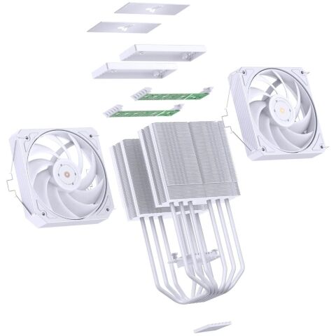 Кулер для процессора JONSBO HX6280 White - Кулеры к процессорам  - Кулеры к процессорам 