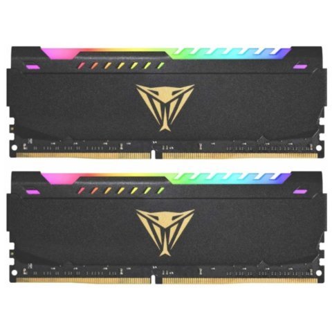 Модуль памяти для компьютера DDR4 32GB (2x16GB) 3600 MHz Viper Steel RGB Patriot (PVSR432G320C8K) - Нулевой остаток (Feed)  - Нулевой остаток (Feed)