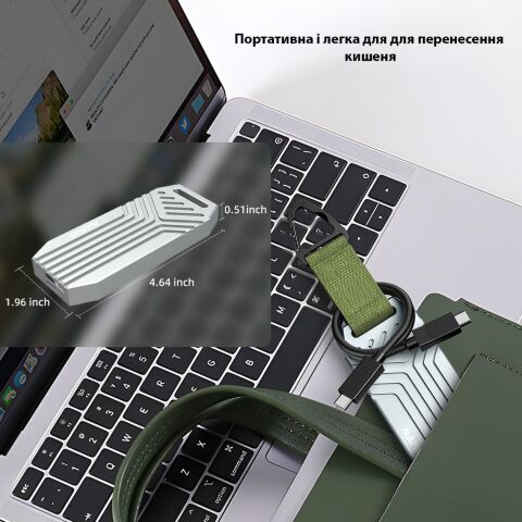 Карман внешний Maiwo M.2 SSD NVMe 2280 ч-з USB4.0 Type-C 40Gbps (K1695) - Аксессуары к HDD  - Аксессуары к HDD 