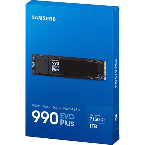 Накопитель SSD M.2 2280 1TB 990 EVO Plus Samsung (MZ-V9S1T0BW) - Внутренние SSD  - Внутренние SSD 