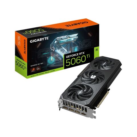 Видеокарта GIGABYTE GeForce RTX5060Ti 16Gb GAMING OC (GV-N506TGAMING OC-16GD) - Видеокарты  - Видеокарты 