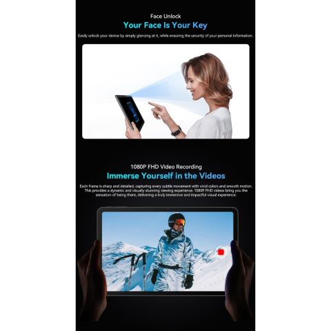 Планшет Oscal Pad 100 12.0" 6/256GB 4G (LTE) Sky Blue (6931548326335) - Нулевой остаток (Feed)  - Нулевой остаток (Feed) 