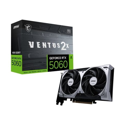 Видеокарта MSI GeForce RTX5060 8Gb VENTUS 2X OC (RTX 5060 8G VENTUS 2X OC) - Нулевой остаток (Feed)  - Нулевой остаток (Feed) 