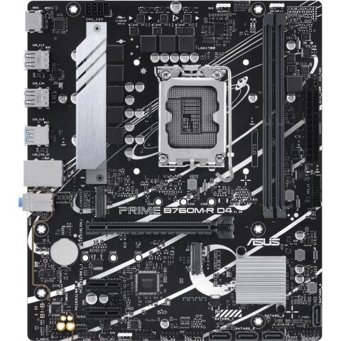 Материнская плата ASUS PRIME B760M-R D4 - Системные (материнские) платы  - Системные (материнские) платы 