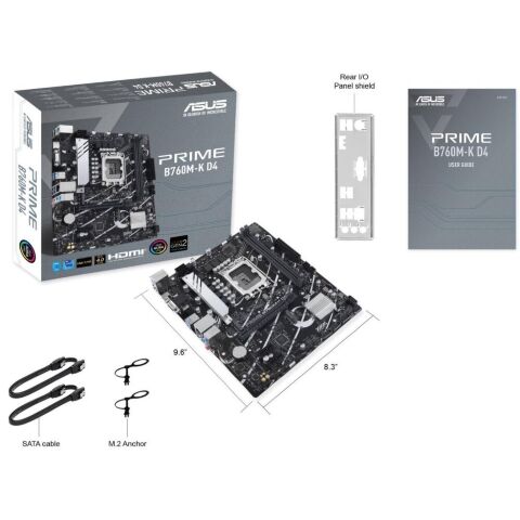 Материнская плата ASUS PRIME B760M-K D4 - Системные (материнские) платы  - Системные (материнские) платы 