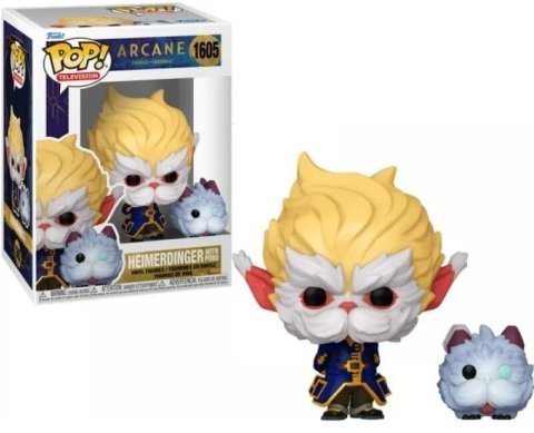 Фігурка Funko Arcane League of Legends Heimerdinger with Poro Фанко Аркейн Хеймердінгер та Поро 1605 -   -  