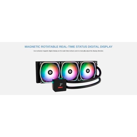 Система жидкостного охлаждения Enermax Aquafusion II 360 ARGB (ELC-AQFS360-SQA) - Нулевой остаток (Feed)  - Нулевой остаток (Feed) 