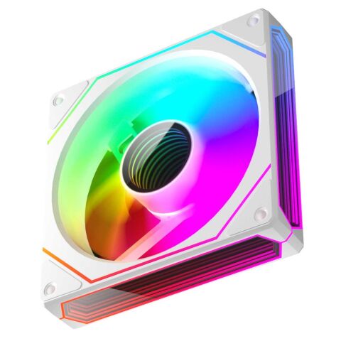 Кулер для корпуса Zezzio PRISM 6 Pro ARGB White - Вентиляторы к корпусам - Вентиляторы к корпусам