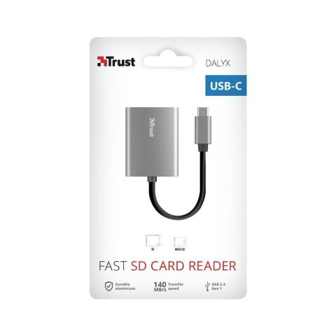 Считыватель флеш-карт Trust Dalyx Fast USB-С Card reader (24136) - Нулевой остаток (Feed)  - Нулевой остаток (Feed) 
