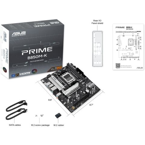 Материнская плата ASUS PRIME B850M-K - Нулевой остаток (Feed)  - Нулевой остаток (Feed) 