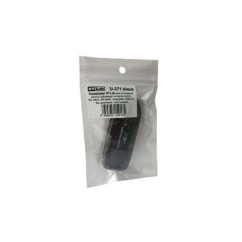 Считыватель флеш-карт ST-Lab SD/ SDHC/ MMC /RS-MMC (U-371 black) - Кардридеры - Кардридеры