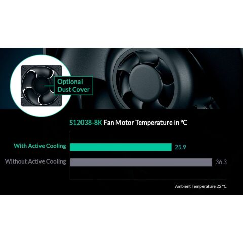 Кулер для корпуса Arctic S12038-8K (ACFAN00294A) - Нулевой остаток (Feed) - Нулевой остаток (Feed)