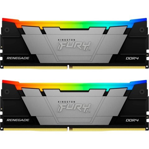 Модуль памяти для компьютера DDR4 32GB (2x16GB) 3200 MHz RenegadeRGB Kingston Fury (ex.HyperX) (KF432C16RB12AK2/32) - Нулевой остаток (Feed)  - Нулевой остаток (Feed)