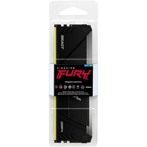 Модуль памяти для компьютера DDR4 16GB 3200 MHz Beast RGB Kingston Fury (ex.HyperX) (KF432C16BB12A/16WP) - Модули памяти для компьютера - Модули памяти для компьютера