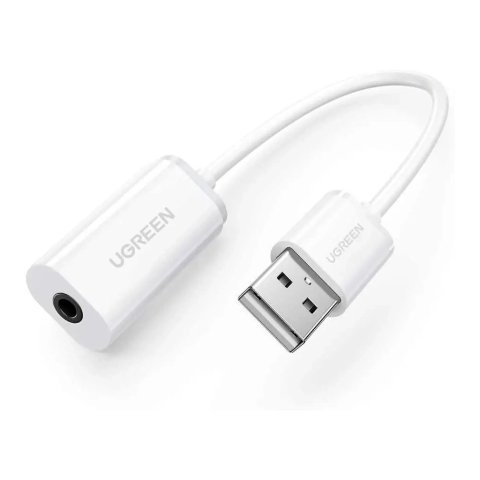 Звуковая плата Ugreen US206 white (30712) - Нулевой остаток (Feed)  - Нулевой остаток (Feed) 